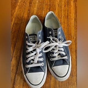 Navy blue low top Chucks